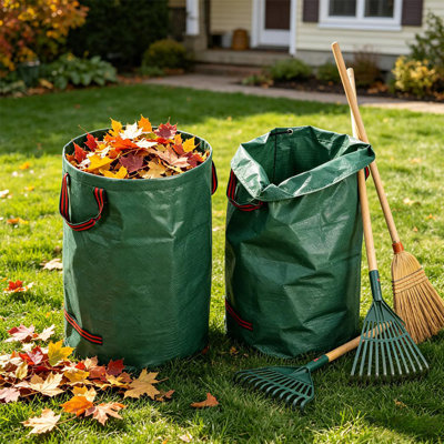 Paquet de 2, sacs de déchets de jardin réutilisables 32 gallons