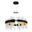 24'' Round Modern LED Chandelier in Black for Dining Room, Foyer, or Living Room – Integrated LED-1200974724-1075517080