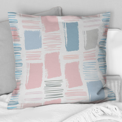 Coussin Pink Tiles - Blue Tiles