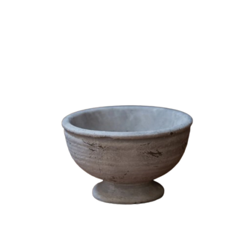 Finition en ciment de la cuve grise, Gris, H 3,5 po x l 6 po x P 6 po