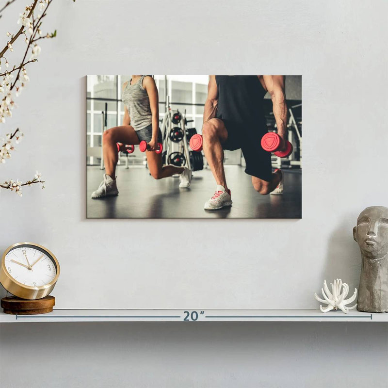 Sireci Lunges Exercise, 8" H x 12" W
