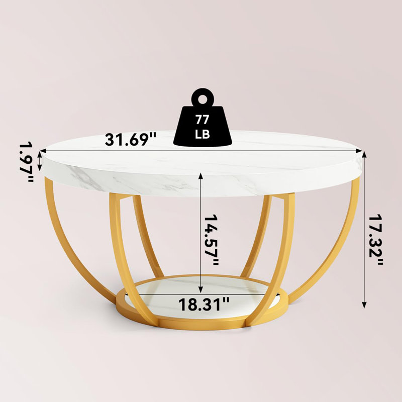 32" Round Coffee Table