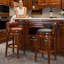 Tabourets de bar en bois avec dessus de vache, chaise pivotante à 360 degrés-1430295857-1430295862