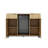 53.2"W Sideboard Buffet Table Coffee Bar Cabinet with Fridge Space