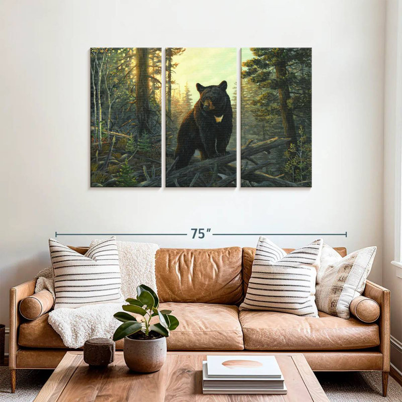 Brampt Black Magic Bear, 36" H x 57" W