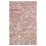 Bon Bons Abstract Handwoven Wool Red/Blue/Beige Area Rug