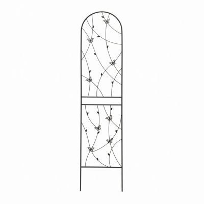 Barrière de jardin en treillis de jardin en métal 86,7 "x 19,7" treillis antirouille pour plantes grimpantes