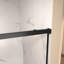 Porte de douche coulissante simple sans cadre avec verre trempé et poignée en acier inoxydable l 48 po x H 72 po Seigfried-123253497