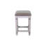 Console en bois massif, 4 tabourets, 2 tiroirs, table en bois leurre blanc antique avec tabourets et compartiments de rangement