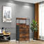5 Drawers Dresser For Bedroom With Shelf, Chest Of Drawers, Tall Fabric Storage Dresser For Living Room