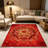 Red Gold Mandala Marble area rugs for Living Room, Soft and Comfortable, Suitable for all seasons, easy to maintain, machine washable Indoor floor mat, Under Table Farmhouse suitable for Bedroom, Dining Room, Study, Patio, Balcony, Home Decor-13674912