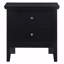 Élégante table de chevet transitionnelle noire-1631535252