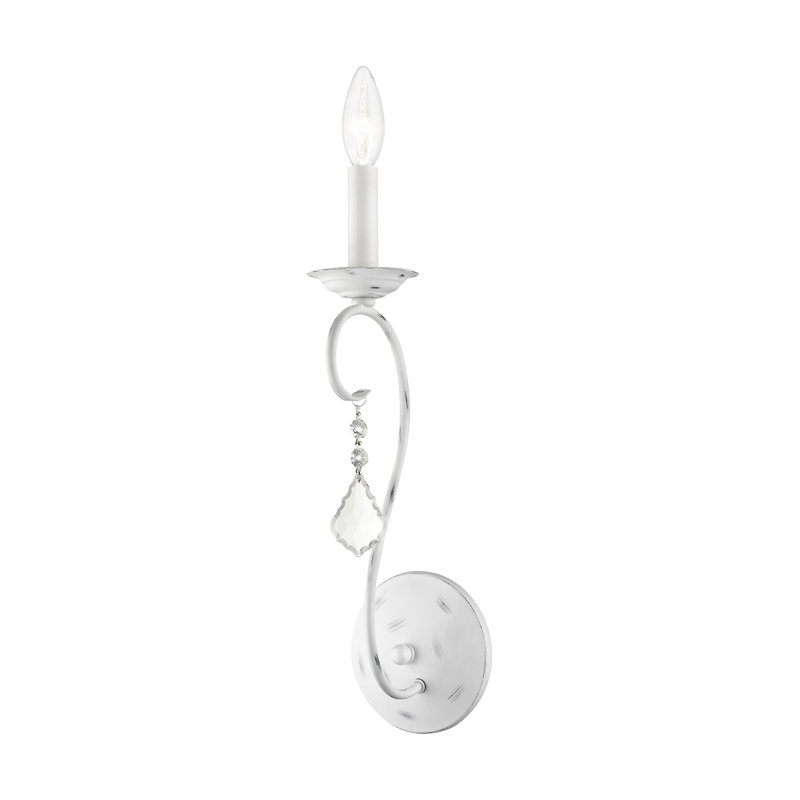 Fabio Candle Wall Light, Antique White