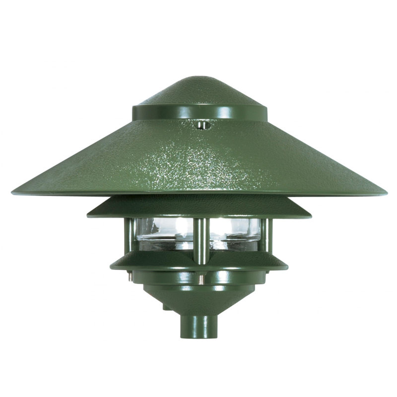 Tête de lanterne câblée à 1 lumière H 7,125 po Arjola, Vert