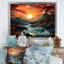 Wein Coastals Sunset Majestic Mountain River I - impression-1269383512-1269383511