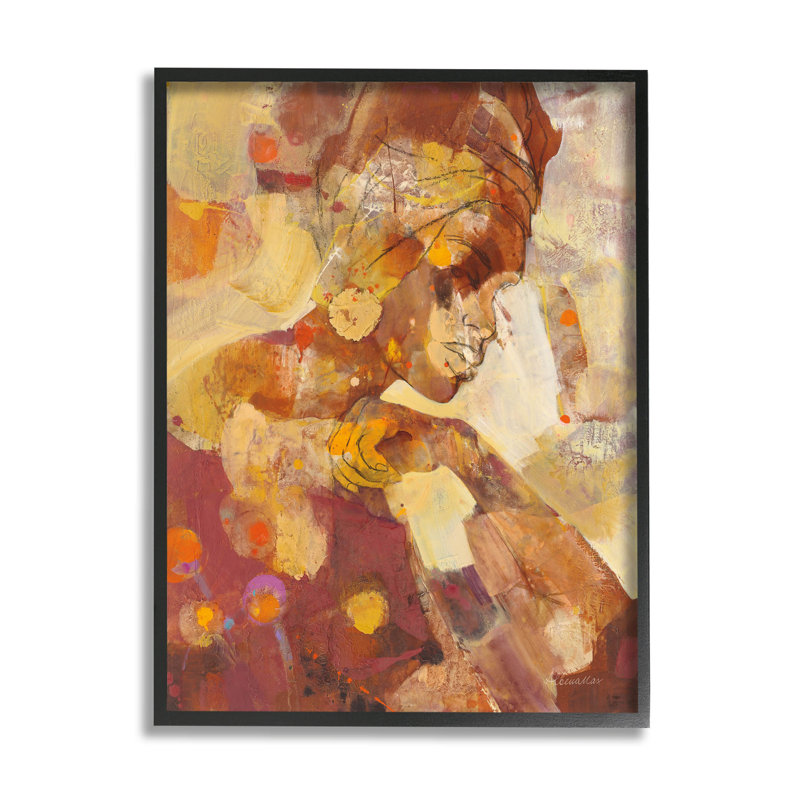 Célébrer la beauté, abstrait, estampe numérique par Albena Hristova, H 20 po x l 16 po x P 1,5 po