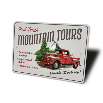 Panneau en aluminium Mountain Tours