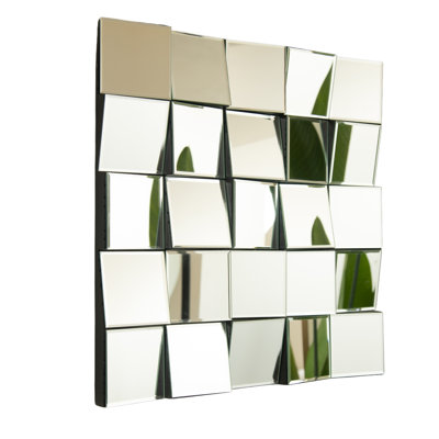 Miroir mural géométrique 24 po