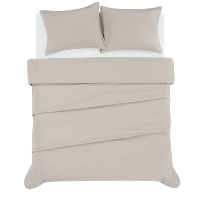 Brooklyn Loom Matte Cotton Velvet Comforter Set