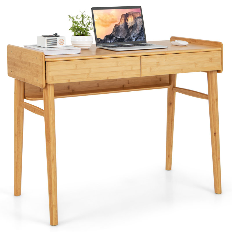 Makda Solid Wood Writing Desk