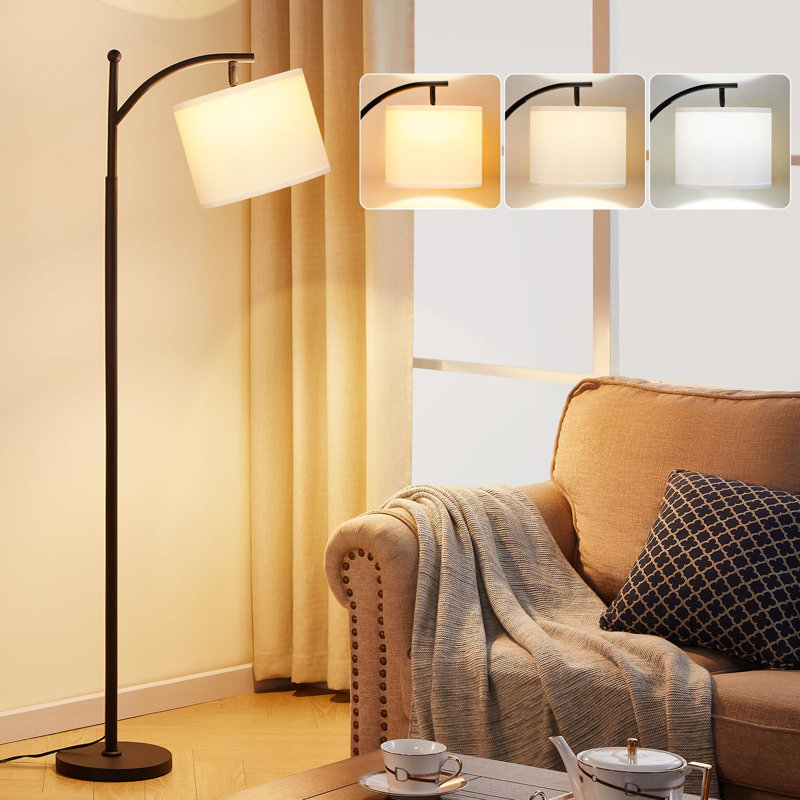 Onawa 61.81'' Traditional Floor Lamp, Silver, Gray