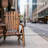 Double Adirondack Chair Loveseat,Double Wooden Adirondack Chair With Ice Bucket,Outdoor Loveseat With High Backrest