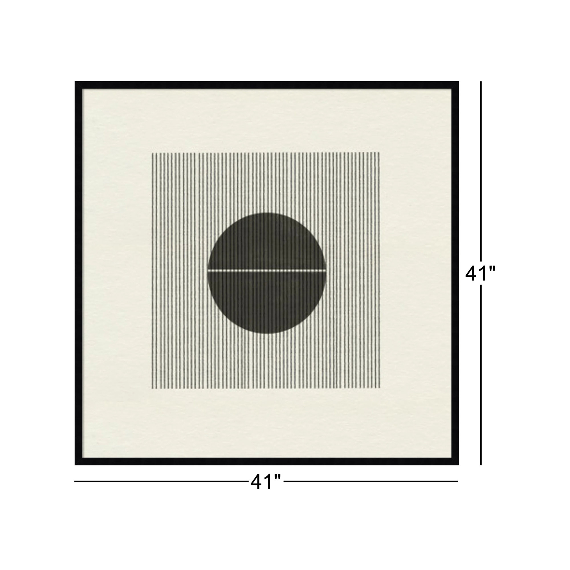 Paper Object No 5 by The Miuus Studio, Black, 41" H x 41" W x 1" D