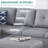Boneless Sectional Sofa With Chaise,l Shaped Couch With Storage Ottoman For Living Room,apartment-759023985