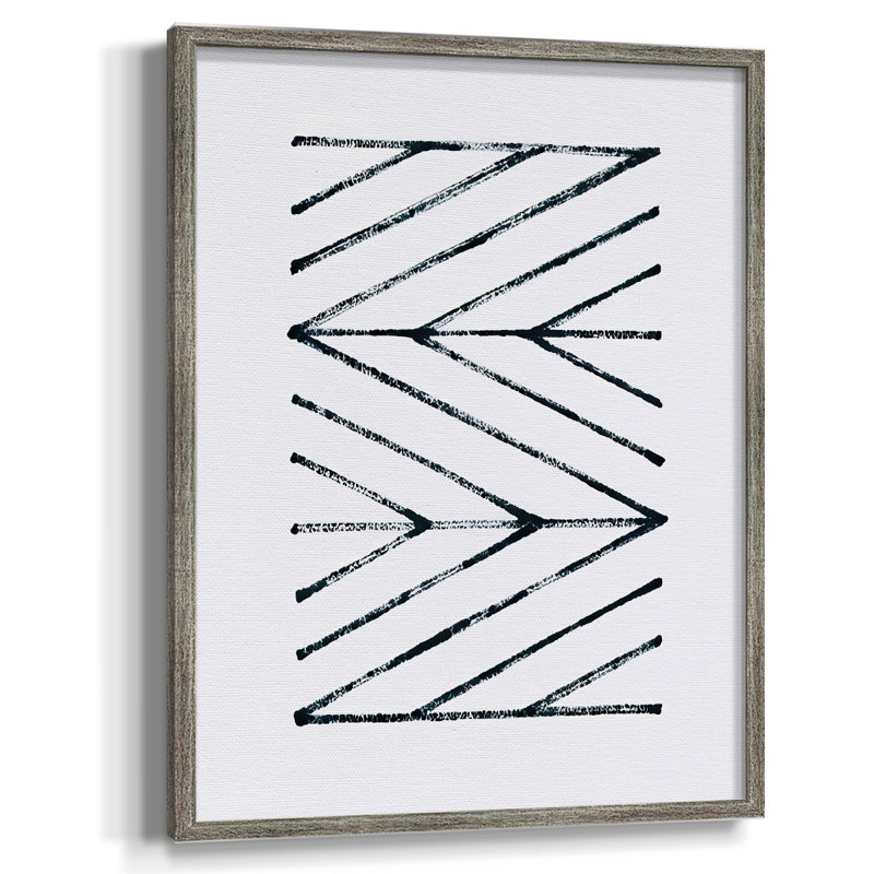 «Geometric Meditation III», reproduction encadrée - bois massif, H 11 po x l 9 po