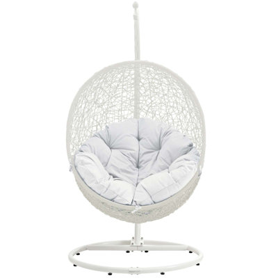 Modway Hide Outdoor Patio Swing Chair With Stand