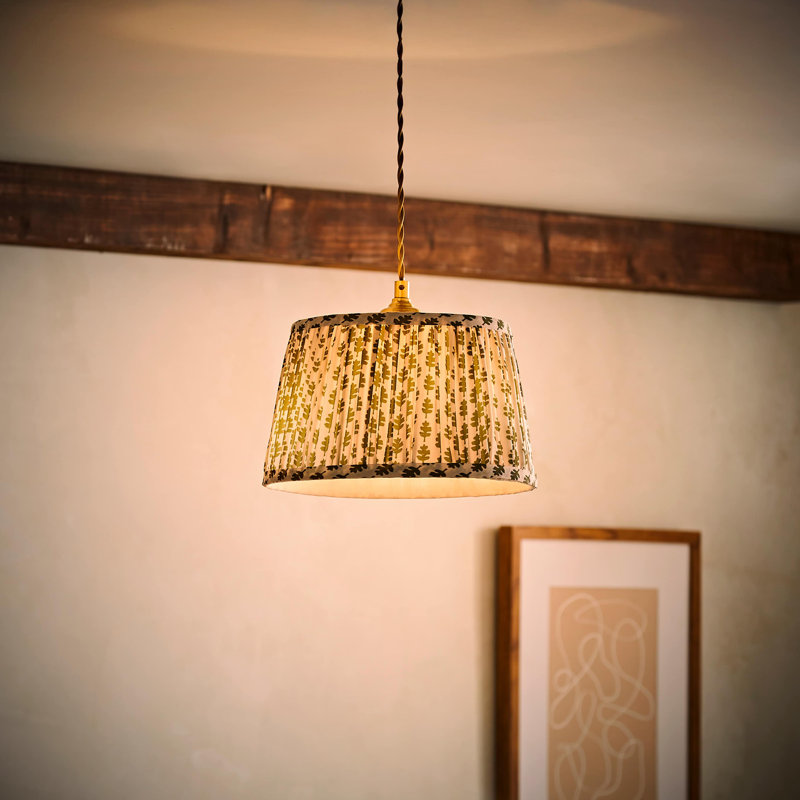 Tavontae Blended Fabric Dome Lamp Shade ( Slip-On ), 15cm H x 25cm W x 25cm D, Green
