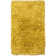 Tapis jaune en laine à poils longs fait à la main