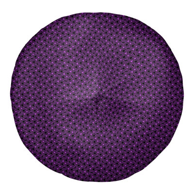 Coussin de sol à motif de treillis hexagonal Katelyn Elizabeth