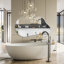 Miroir mural moderne asymétrique avec cadre en métal, miroir décoratif irrégulier pour salle de bain, chambre à coucher, salon et entrée, argent-571549879-585130245