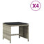 Ensemble de 4 tabourets de jardin Vidaxl-113046134-113046132