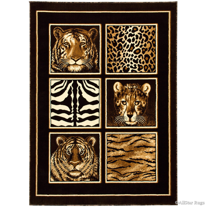 Performance Animal Print Indoor Rug, Runner 5'2" x 7'2"