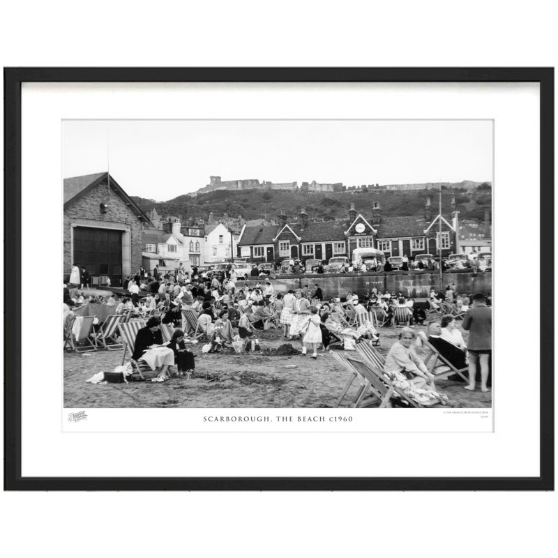 Scarborough, The Beach C1960 by Francis Frith - Single Picture Frame Print, 45cm H x 60cm W x 2.3cm D