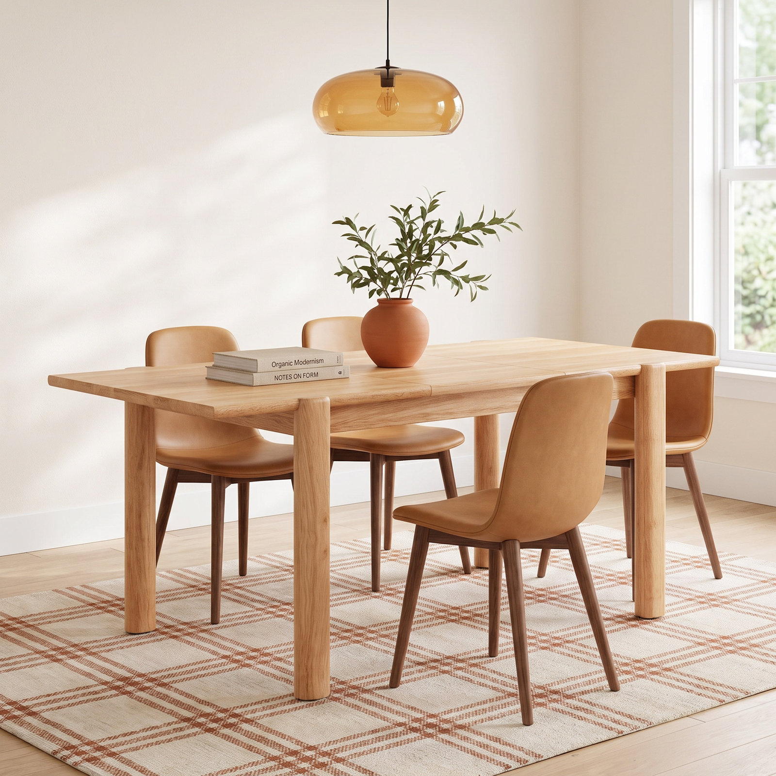 Bennington 63" Extendable Dining Table, 29.92" H x 47.24" W x 31.49" D