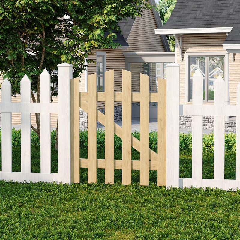 Wood Gate, 90cm H x 76cm W x 3cm D, Brown