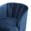 Confortable fauteuil de style Mid-Century en velours avec des pieds élégants dans un style et une durabilité modernes