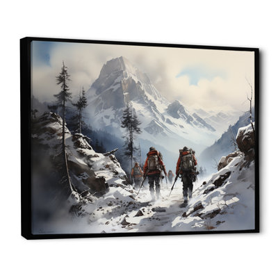 " Mountain Hiking In Winter "