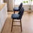 Ryden Upholstered Faux Leather Counter Stool with Wooden Legs-1451240639