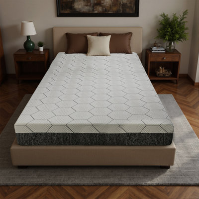 12 Inch Queen Size Mattress - Ultra-Breathable & Sterilizing, High Rebound For Long-Lasting Comfort, Eco-Conscious Material, Sleek Styling Perfect For Modern Bedrooms