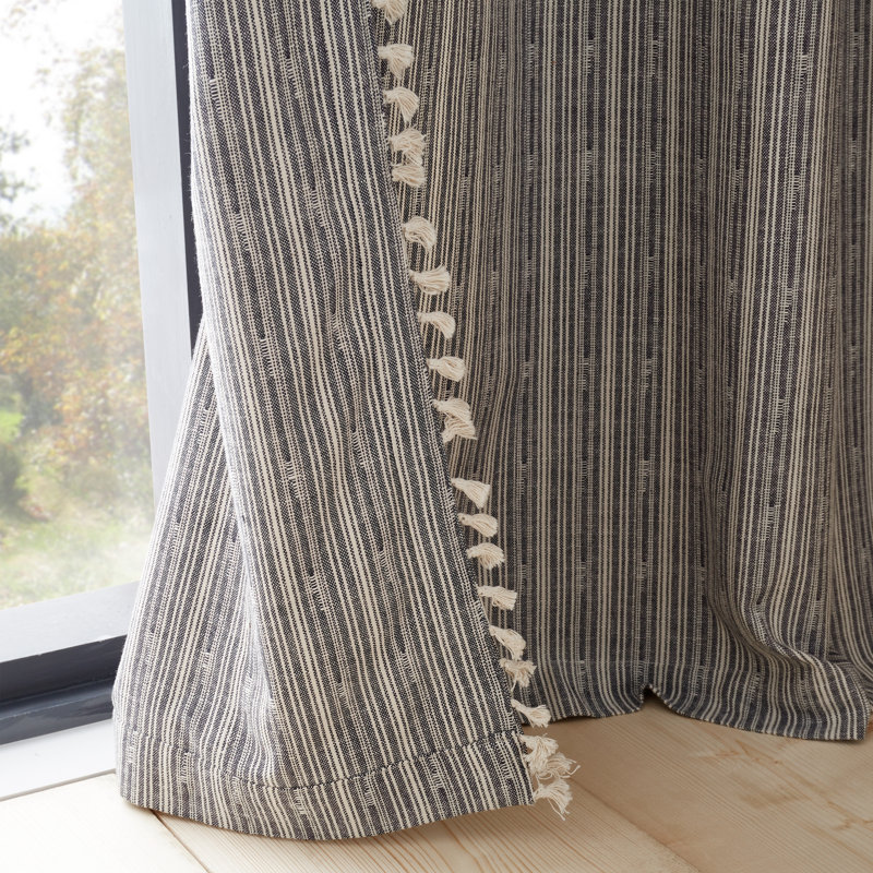Adana Woven Curtains / Drapes Pair, 117 W x 137 D cm