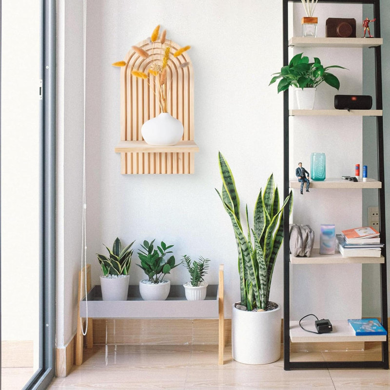 Athziry Wood Floating Shelf