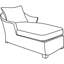 Housse pour chaise longue d'extérieur Jadon-86814496