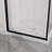Shower Enclosure Frameless 36 In.D X 36 In. W X 72 In. H, Corner Shower Door With 1/4 In. Clear Tempered Glass, Pivot Opening, Black Finish