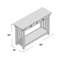 Console en bois massif Mission + Mission
