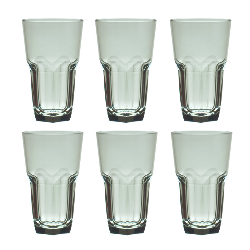 Verre à boisson acrylique 23 oz. Cecille, Gris
