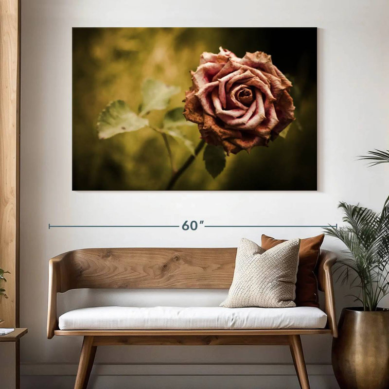 Harnek rose délavé, H 34 po x l 51 po